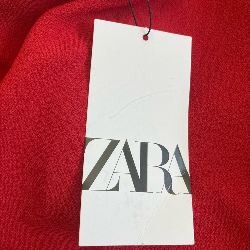 NWT Zara Red Midi Dress - Picture 10 of 11